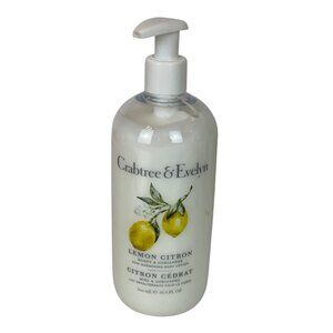 Crabtree & Evelyn Lemon Citron Skin Quenching Body Lotion 16.9 Fl Oz With Pump